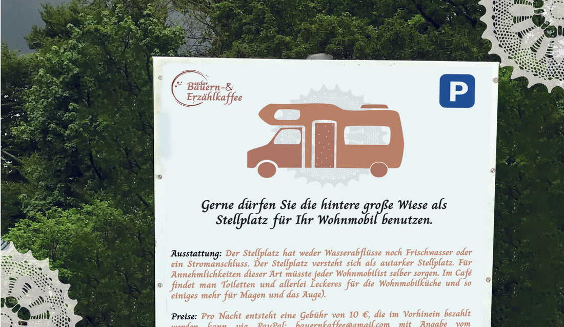 Endlich auch ein Platz für Wohnmobilisten.
