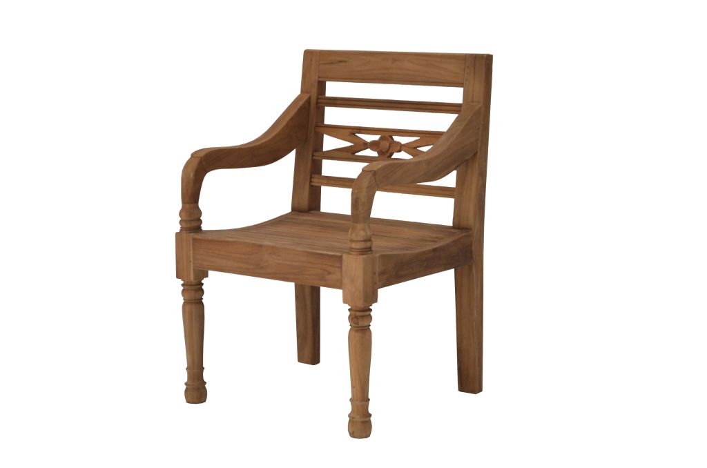 Teak Stuhl "Trohn der Gemütlichkeit"