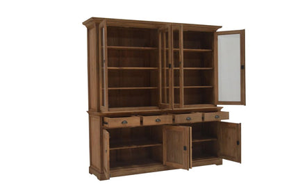 Teak Glasvitrine "Hüterin der Schätze"