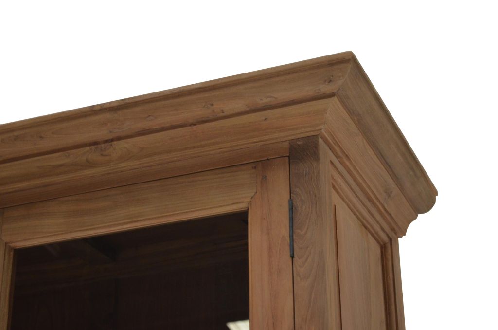 Teak Glasvitrine "Hüterin der Schätze"
