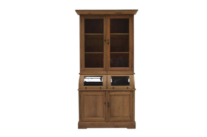 Teak Glasvitrine "Das Offene Geheimnis"