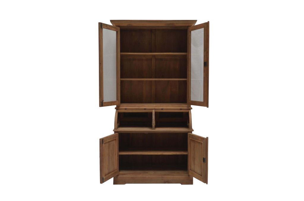 Teak Glasvitrine "Das Offene Geheimnis"