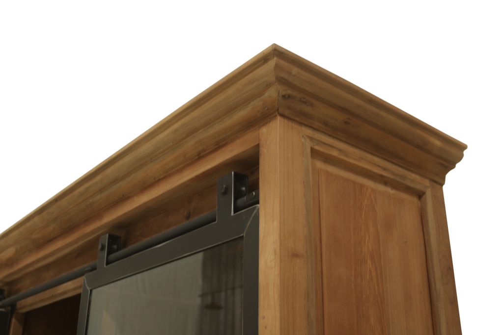 Teak Vitrinenschrank "Der Viergesichtige"