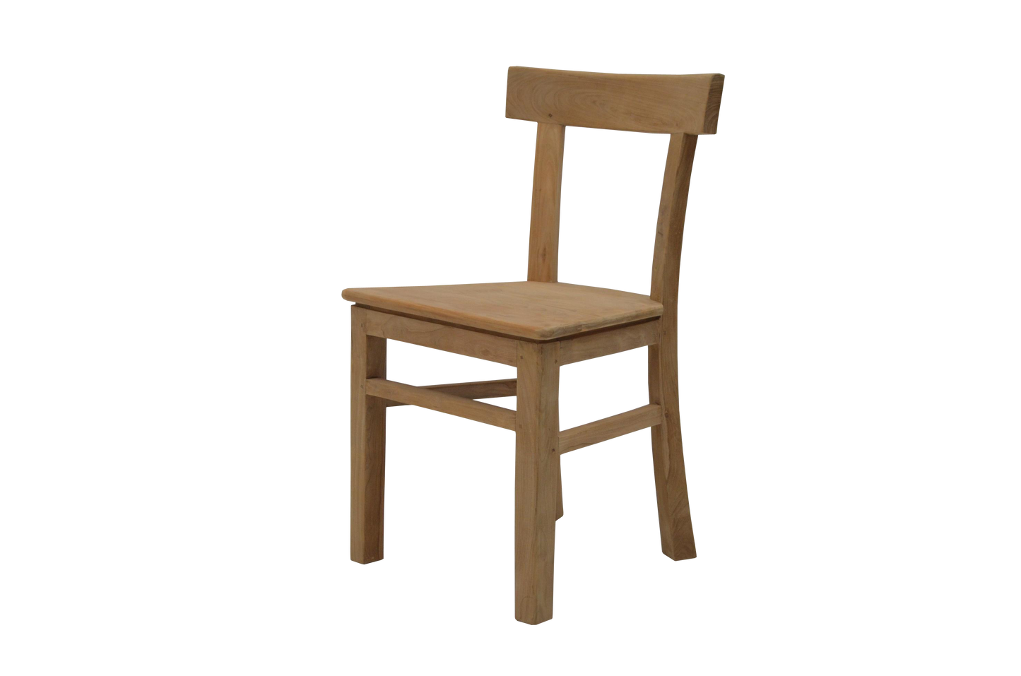 Teakstuhl „Authentisch Geradlinig" – Upcycling Holzstuhl