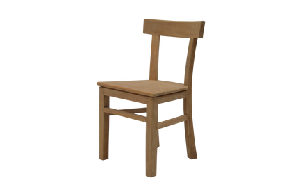 Teakstuhl „Authentisch Geradlinig" – Upcycling Holzstuhl