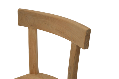 Teakstuhl „Authentisch Geradlinig" – Upcycling Holzstuhl