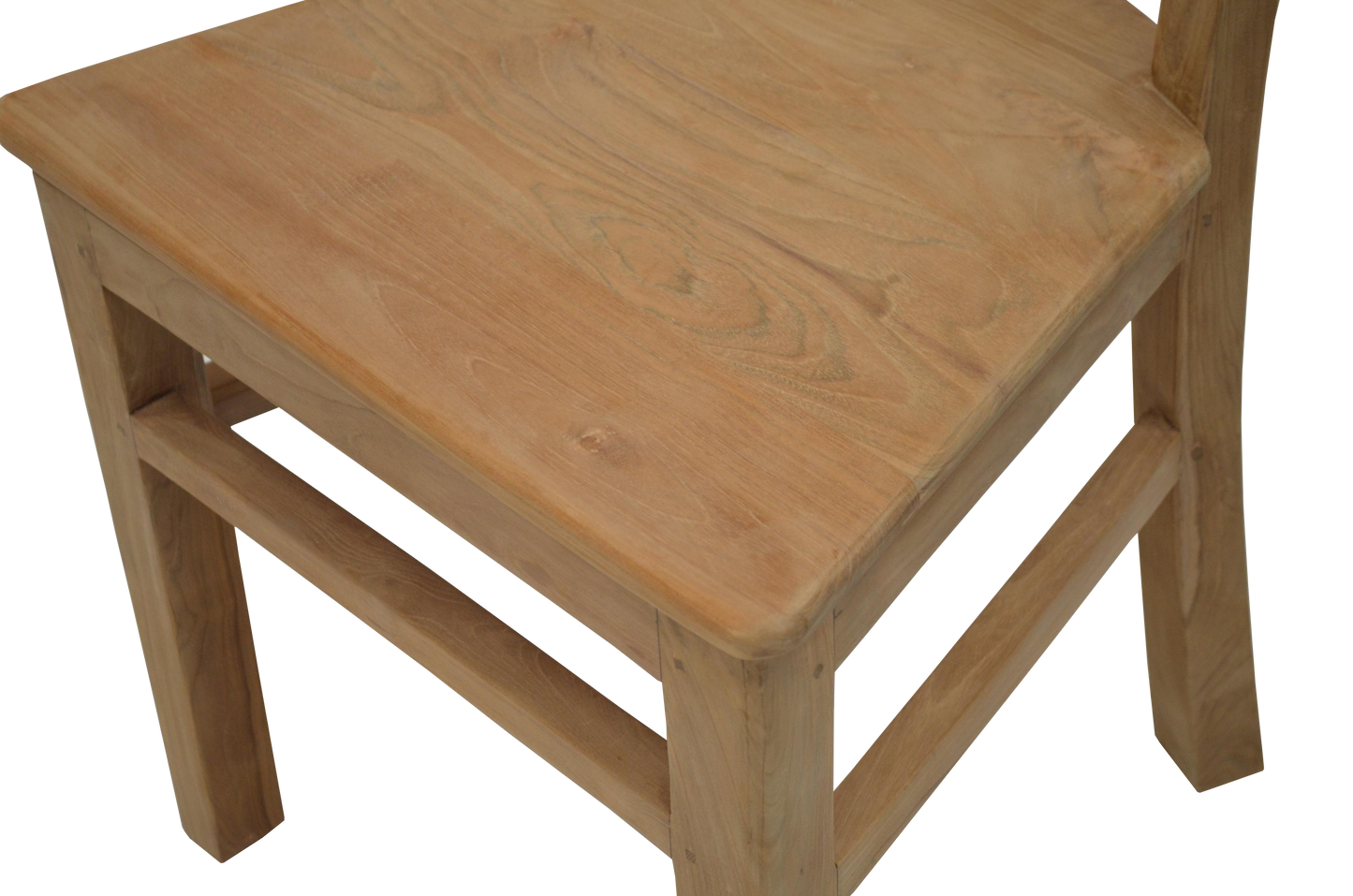 Teakstuhl „Authentisch Geradlinig" – Upcycling Holzstuhl