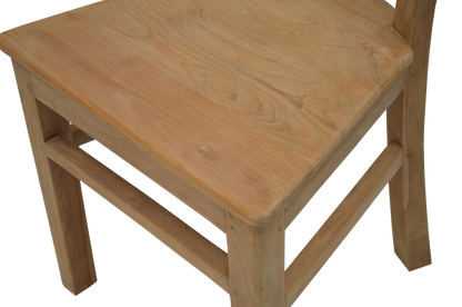 Teakstuhl „Authentisch Geradlinig" – Upcycling Holzstuhl