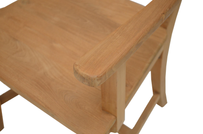 Teak Stuhl "Alte Schule" mit Lehne