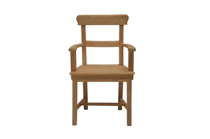 Teak Stuhl "Alte Schule" mit Lehne
