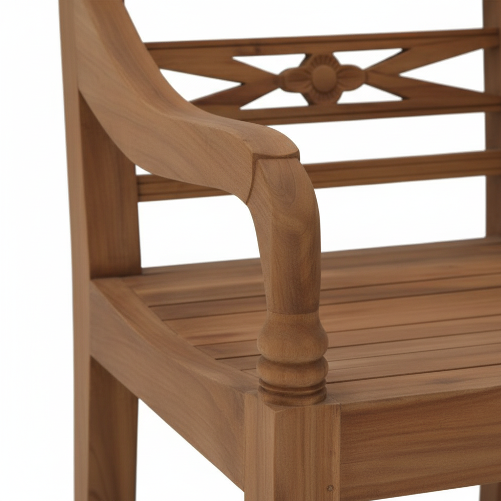 Teak Stuhl "Trohn der Gemütlichkeit"